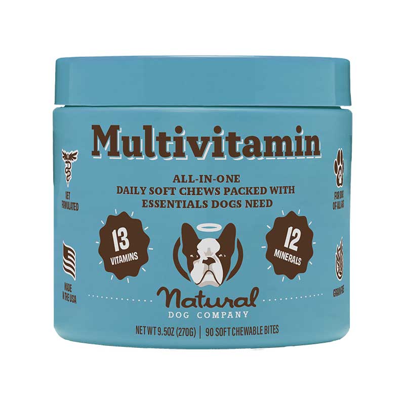 Multivitaminico_para_perro_masticables_1 Vitaminas para perros en masticables de la marca Natural Dog Company vendido en Dogytoon