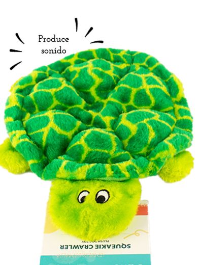 Juguete para perro produce sonido en forma de tierna tortuga, ideal para perros pequeños.